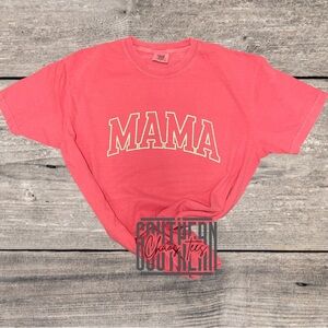 comfort color puff mama tee